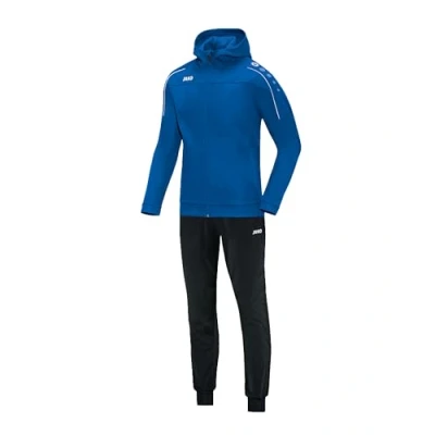 Abbildung von JAKO Damen Trainingsanzug Polyester Classico mit Kapuze, royal, 46, M9450