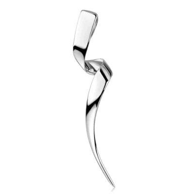 Abbildung von Materia Kettenanhänger Damen Silber Spirale abstrakt KA 19, 925 Sterling Silber, rhodiniert