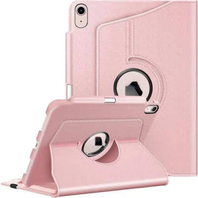 Abbildung von Fintie Hülle für iPad Air 11 Zoll 2024, 5. Generation 2022 / 4 2020 10.9 mit Pencil Halter 360 Grad verstellbare Schutzhülle Cover Standfunktion, Roségold
