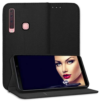 Abbildung von mtb more energy® Schutz Tasche Bookstyle für Samsung Galaxy A9 2018 SM A920(F/DS) 6.3&#039;&#039; schwarz Kunstleder Klapp Cover Hülle Wallet Case