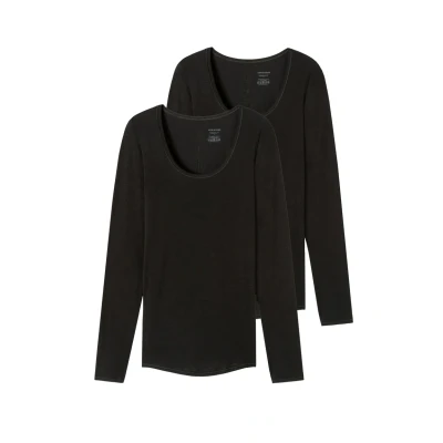 Abbildung von Schiesser 2PACK Personal FIT Unterhemd/shirt, Damen, Größe: Large, Schwarz