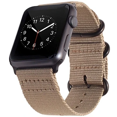 Abbildung von Shieranlee NATO Armbänder kompatibel mit Apple Watch 42mm 44mm 45mm 49mm, Ersatzband für iWatch Series 8/Ultra/7/6/5/4/3/2/1 SE