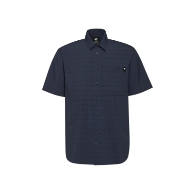 Abbildung von Mammut Lenni Shirt Men Outdoor Hemd für Herren, Atmungsaktiv, Kurzarm Marine Black, S