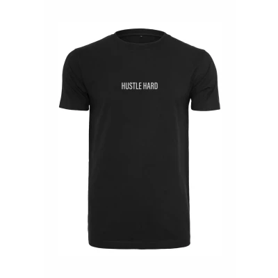 Abbildung von Mister Tee Hustle Wording EMB Tshirt print, Herren, Größe: XL, Black