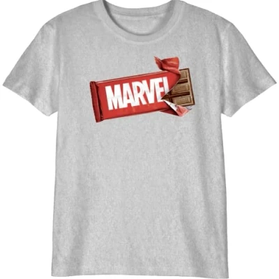Abbildung von Marvel Jungen Bomarcots205 T Shirt, Grau meliert, 8 Jahre