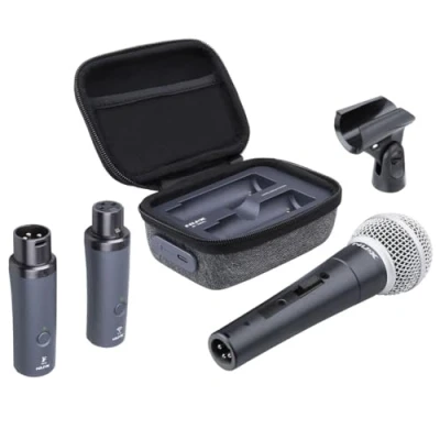 Abbildung von NUX B 3RC Mikrofon Funksystem mit Ladekoffer, Mikrofonbündel, 2,4 GHz 24 Bit/44,1 kHz Audioqualität