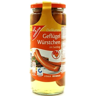 Abbildung von Gut &amp; Günstig Delikatess Geflügel Würstchen, 12er Pack (12 x 250g)