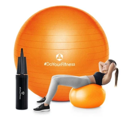 Abbildung von #DoYourFitness Gymnastikball inkl. Ballpumpe Fitness, Sitzball Orange 85 cm