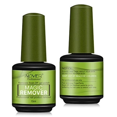 Abbildung von (2 pack) Nagellackentferner, Nail Gel Polish Remover für Quick &amp; Easy Remove keine Folie, Verpackung, sicher und sanft entfernt, ohne Schäden zu verursachen (15ml per