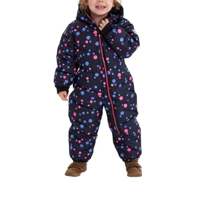 Abbildung von Killtec Kinder Skioverall Karter Mini Schneeanzug mit Kapuze 10.000 mm Wassersäule Skianzug für Mädchen und Jungen, dunkelnavy, 98/104, 34238 000