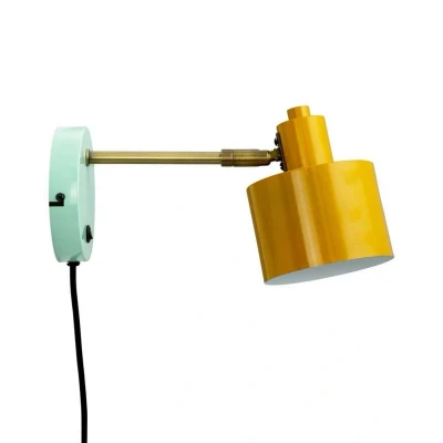Abbildung von Dyberg Larsen Ocean Wandlampe curry messing türkis