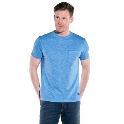 Abbildung von engbers Herren T Shirt Regular, 38470, Brilliantblau in Größe XXL