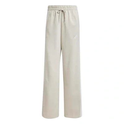 Abbildung von adidas Damen Essentials 3 Stripes Open Hem Fleece Pants, Wonder Alumina/White, S