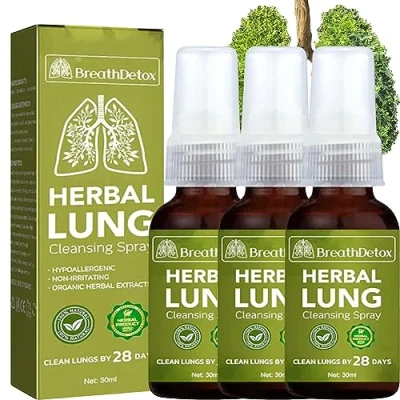 Abbildung von GFOUK BreathDetox Herbal Lung Cleansing Spray, Respinature Cleanse Mist, Detox, Powerful Support, &amp; Breathe, Care Essence (3PCS)
