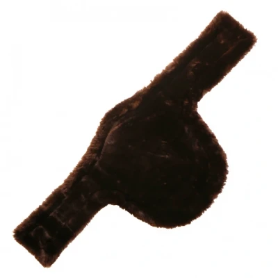 Abbildung von Kentucky Sattelgurtschoner Sheepskin Stud Braun 130cm