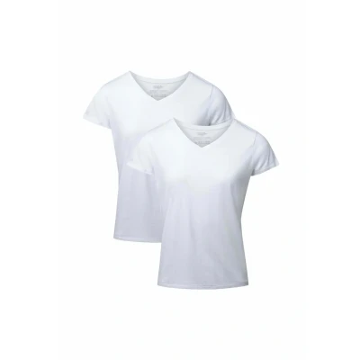 Abbildung von DANISH ENDURANCE T Shirt V Damen (2er Pack) aus Modal &amp; Baumwolle, leicht atmungsaktiv