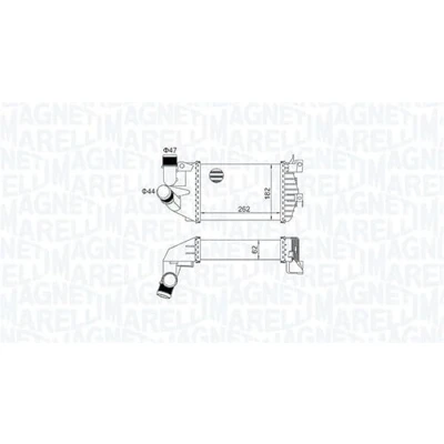Abbildung von MAGNETI MARELLI 351319205080 Ladeluftkühler OPEL: Zafira B, Astra H Schrägheck, Caravan