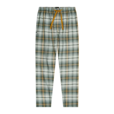 Abbildung von Schiesser Herren Schlafhose lang Web Mix + Relax Organic Cotton Pyjamaunterteil, Mineral_182192, 52