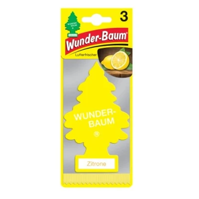 Abbildung von Wunder Baum Luftreiniger 3er Duftbäumchen Zitrone Wunderbaum 3 Set Lufterfrischer