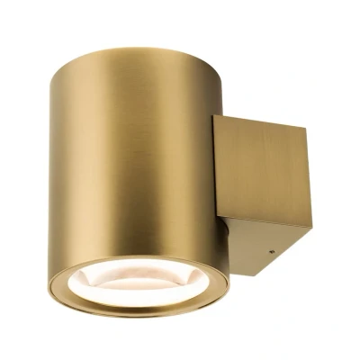 Abbildung von SLV LED Wandleuchte Oculus, messingfarben Ø 9 cm dim to warm