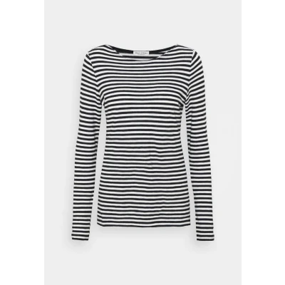 Abbildung von Marc O&#039;Polo LONG Sleeve BOAT NECK Striped Langarmshirt, Damen, Größe: XXL, Multi/black