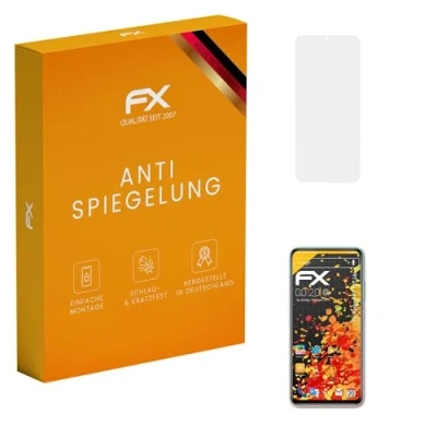 Abbildung von atFoliX Panzerfolie kompatibel mit Xiaomi Mi 10T Lite Schutzfolie, entspiegelnde und stoßdämpfende FX Folie (3X)