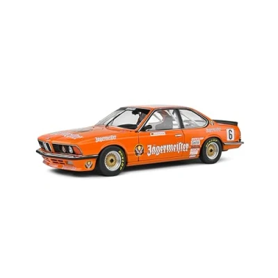 Abbildung von Solido Modellauto BMW 635 CSI E24 #6 Jägermeister 1984 orange H. Stuck, Maßstab 1:18