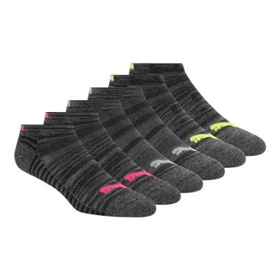Abbildung von PUMA Damen 6 Pack Low Cut Socks Laufsocken, Schwarz/Rosa, 42 44.5 EU (6er Pack)