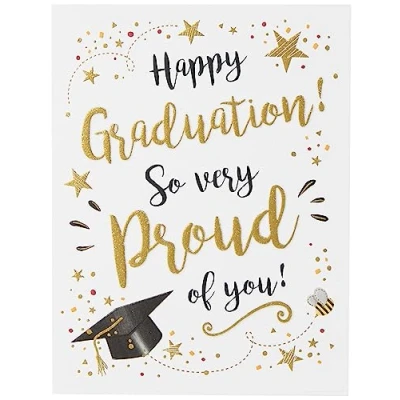 Abbildung von Piccadilly Greetings Grußkarte zum Schulabschluss, 20,3 x 15,2 cm