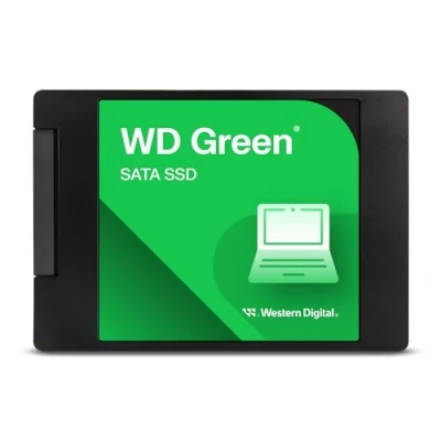 Abbildung von WD Green SATA SSD interne 480 GB (2,5 Zoll Modul für den Einsatz in Laptops und Desktop PCs, SLC Caching Technologie, Stoßfest, F.I.T. Lab™ zertifiziert) grün