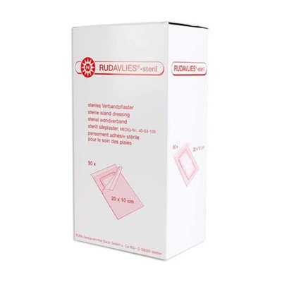 Abbildung von Rudavlies steril Verbandpflaster 10x20 c 50 St