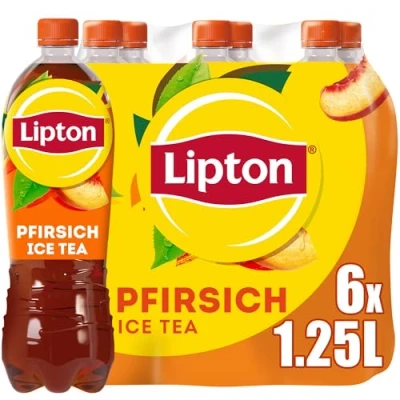 Abbildung von LIPTON ICE TEA Peach, Eistee mit Pfirsich Geschmack, EINWEG (6 x 1.25L)