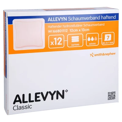 Abbildung von Allevyn Schaumverband 12x13 cm haftend 12 St