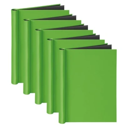 Abbildung von VELOFLEX 4944080 Klemmbinder DIN A4, mit Ledernarbung, Füllmenge max. 150 Blatt (5 Stück, hellgrün, A4)