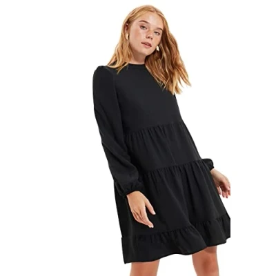 Abbildung von TRENDYOL Damen Dress, Schwarz, 40 EU