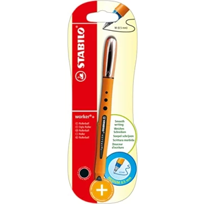Abbildung von STABILO Tintenroller worker+ medium Einzelstift schwarz