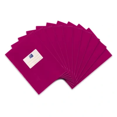 Abbildung von Oxford Heftumschlag A5, Bast, mit Beschriftungsetikett, pink, 10 Stück