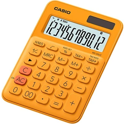 Abbildung von CASIO Tischrechner MS 20UC orange