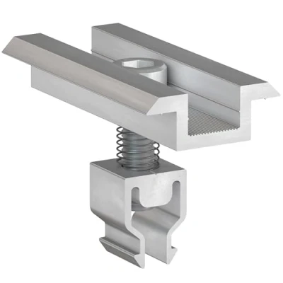 Abbildung von DoitBau 40x Klickfix Solar Mittelklemme 30mm 40mm Silber Befestigungen für Solarmodule Solarmodul Halterung Modulklemmen PV