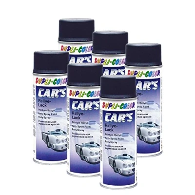 Abbildung von DUPLI_bundle 6X Dupli Color Cars Rallye Spray schwarz matt 400 ml 385872