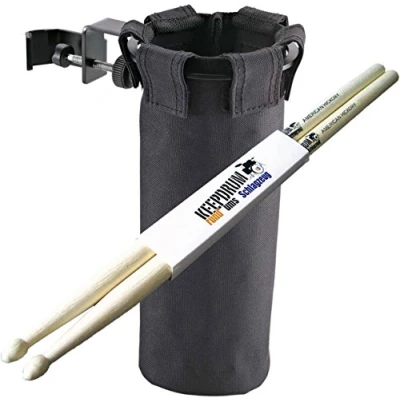 Abbildung von K&amp;M Drum Stick Halter 16450 Stickholder + KEEPDRUM Drumsticks 1 Paar