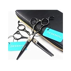Abbildung von Jieesenyu Professionelle Haarschere für Linkshänder, 440 C, 5.5 Zoll