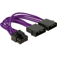 Abbildung von DeLOCK EPS 2 x 4 polig elektrische Kabel (EPS (8 polig) auf Molex polig), gerade gerade, Kupfer)