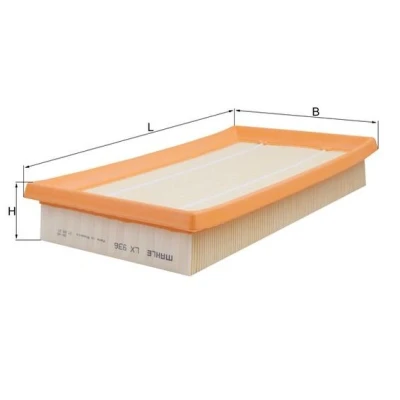 Abbildung von MAHLE ORIGINAL LUFTFILTER LX 936