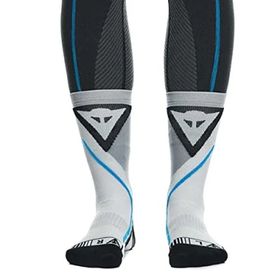Abbildung von Dainese Dry Mid Socks, Motorrad Socken Kurz Sommer, für Damen und Herren, Schwarz/Blau, EU 39 41