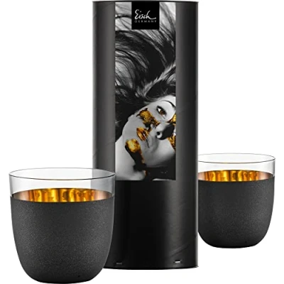 Abbildung von Eisch Becher &quot;Cosmo&quot;, (Set, 2 tlg.), Echtgold, handgefertigt, bleifrei, 390 ml, teilig, Made in Germany