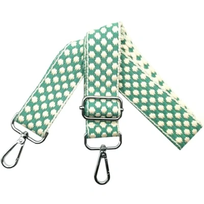 Abbildung von Taschengurt Verstellbarer Schultergurt für Taschen, Taschengurte zum Wechseln, Damen Tragegurt Breit 3.8cm mit Silber Karabiner, Schulterriemen, Tasche Schultertasche Grün Basis, O6