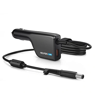 Abbildung von HELPERS LAB 19,5V Laptop Ladegerät mit USB QC3.0 für Dell Alienware Chromebook lnspiron Latitude XPS Notebook Power Supply 4,62A 3,34A 65W Adapter Netzteil Ladekabel