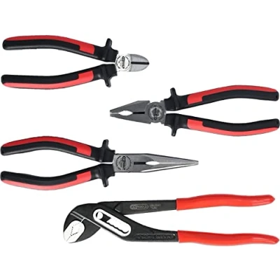 Abbildung von KS TOOLS 115.1004 Zangen Set mit Schneidefunktion Werkzeugstahl