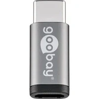 Abbildung von Goobay 71398 USB C / MicroUSB OTG Hi Speed Adapter für den Anschluss von Micro Kabeln Wandelt Buchse in um